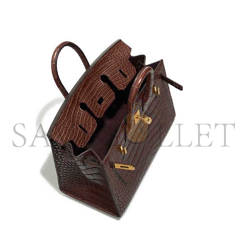 HERMÈS MASTER BIRKIN 25 MATTE ALLIGATOR HAVANE (25*19*13cm)